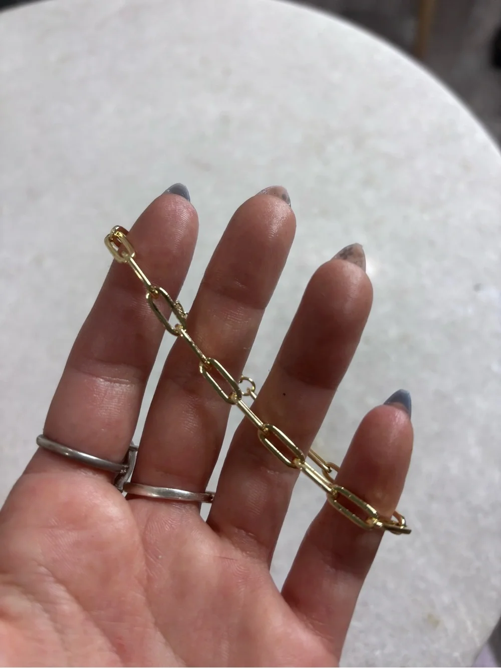 Gold Paperclip Link Bracelet - Women’s Fashion Jewelry